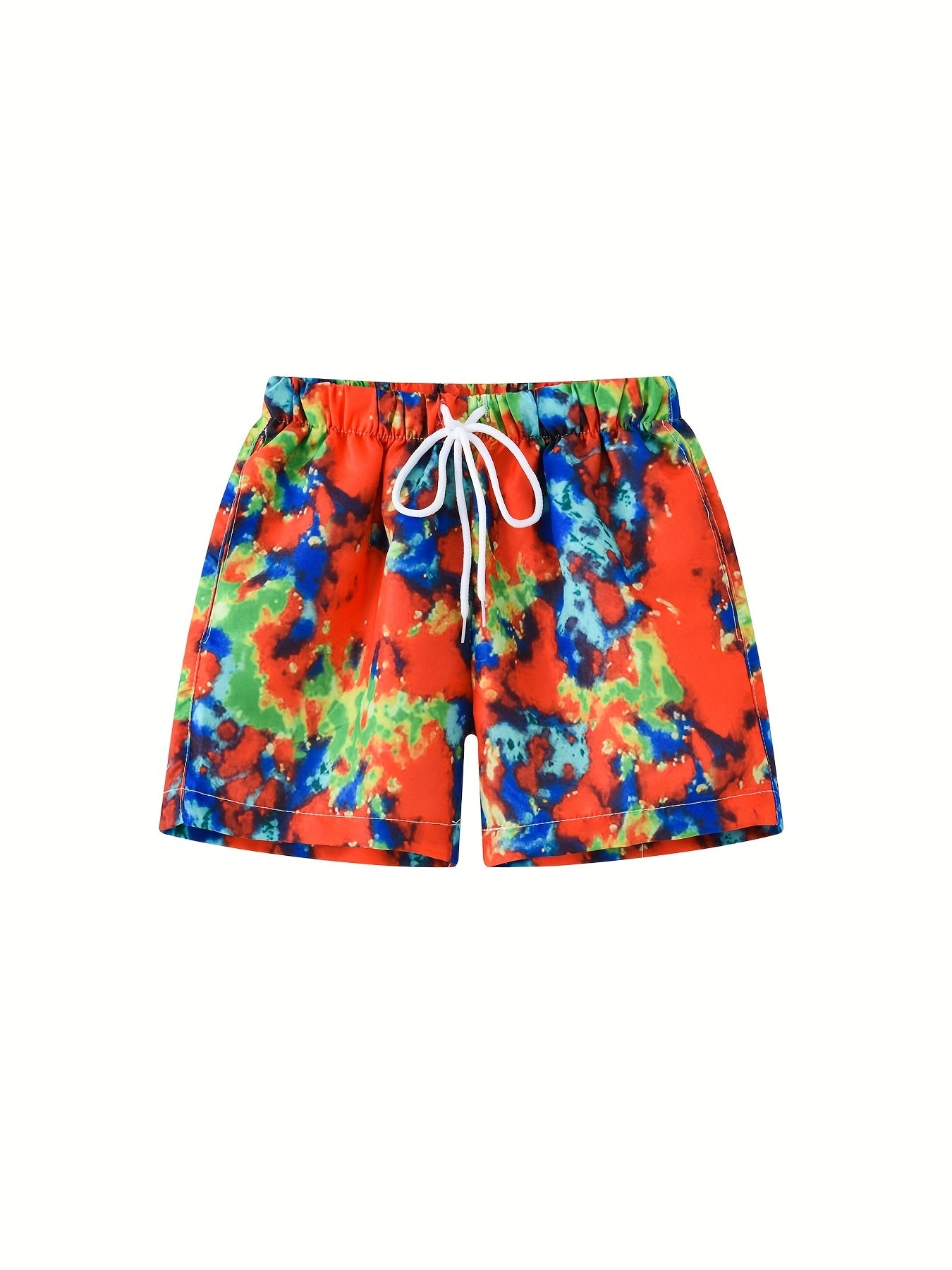 Boys Tie Dye Casual Shorts for Vacation Beach Kids Summer Clothes