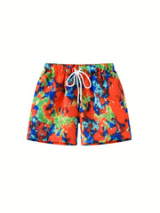 Boys Tie Dye Casual Shorts for Vacation Beach Kids Summer Clothes