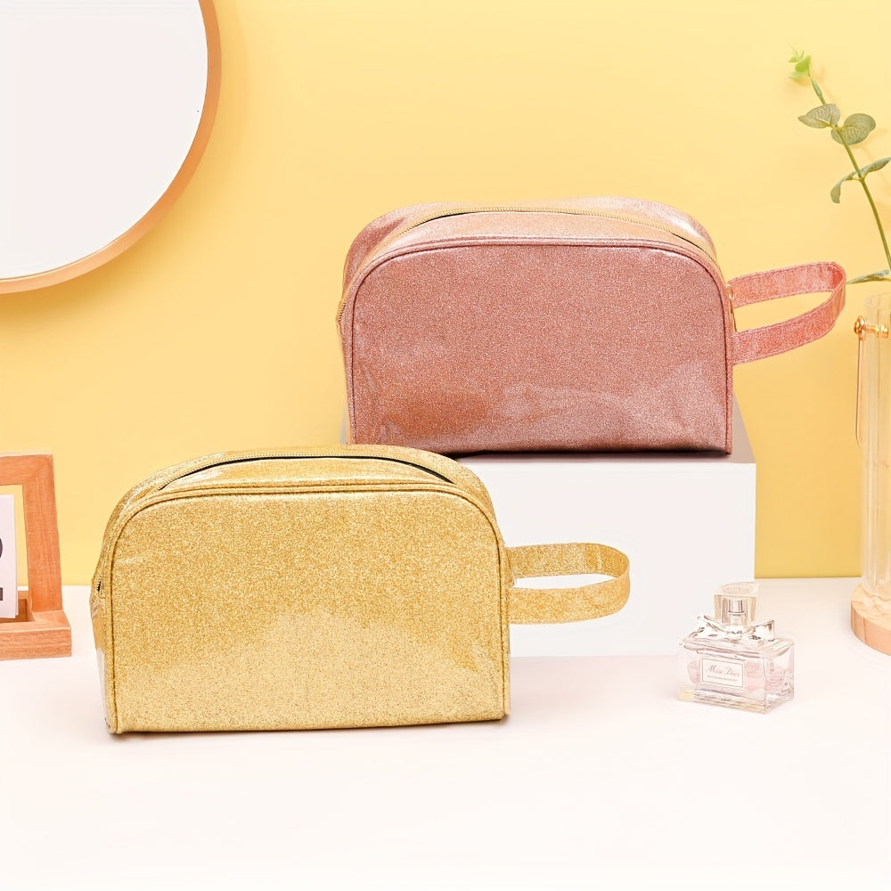 Glitter Detail Makeup Bag Waterproof Organizer