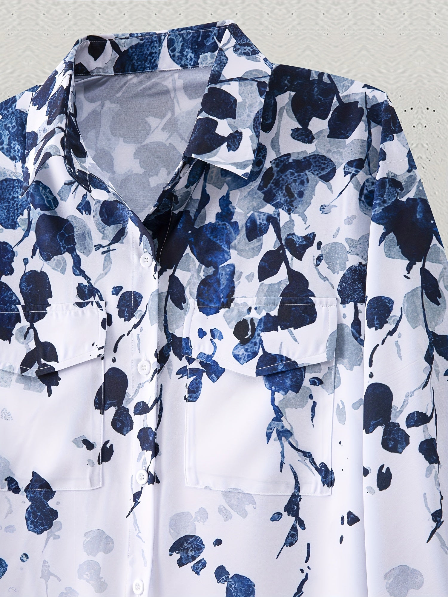 Floral Print Long Sleeve Blouse