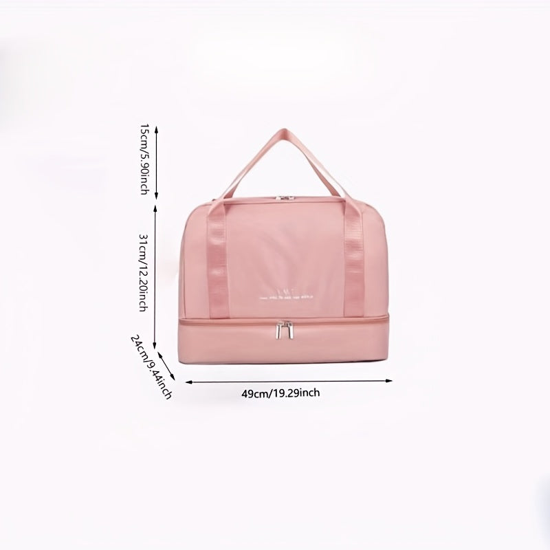 Minimalist Solid Travel Duffle Bag Lightweight Versatile Overnight Bag