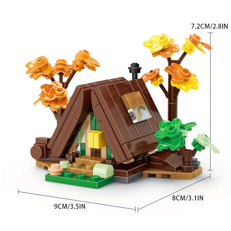Mini Triangle House Building Block Toy Set