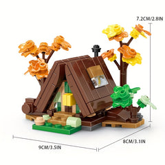 Mini Triangle House Building Block Toy Set