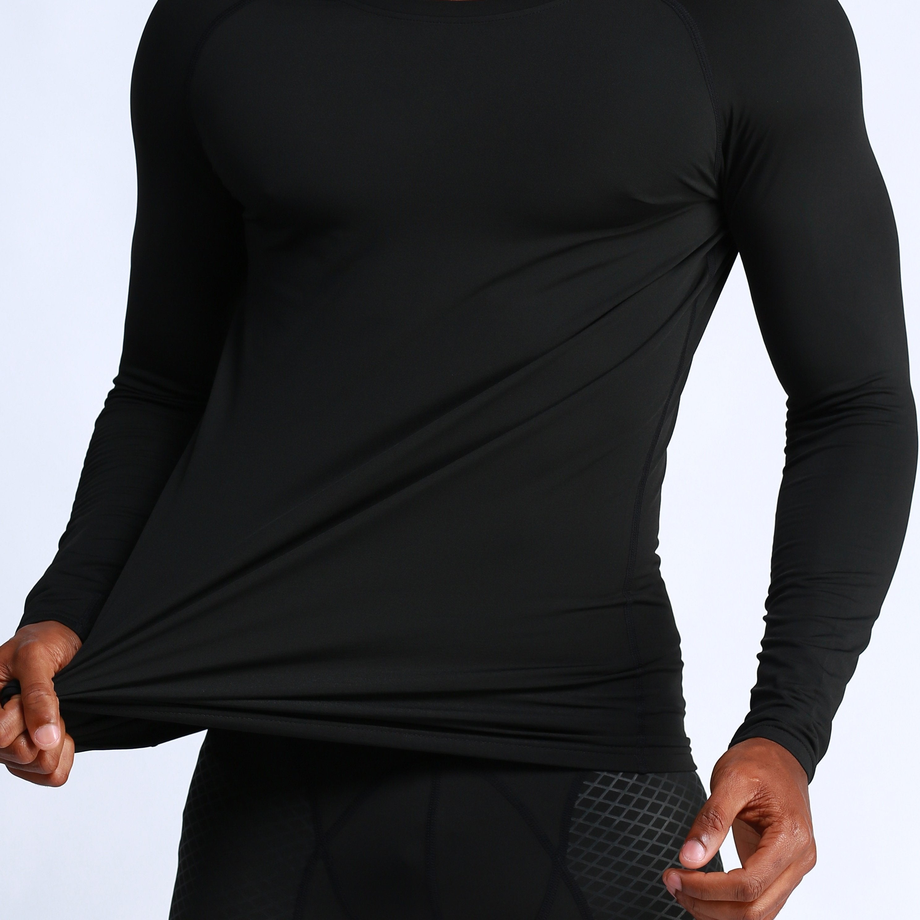 Winter Fleece Basketball Training T Shirt with Compression Sports Tights