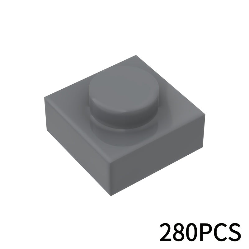 280pcs MOC 3024 Brick 1x1 Building Blocks DIY Garden Construction Square Red