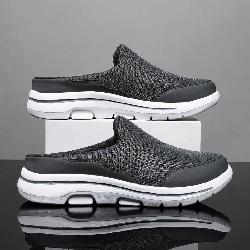 Men Slip on Mules House Slippers Lightweight Breathable Mesh Non Slip Slippers