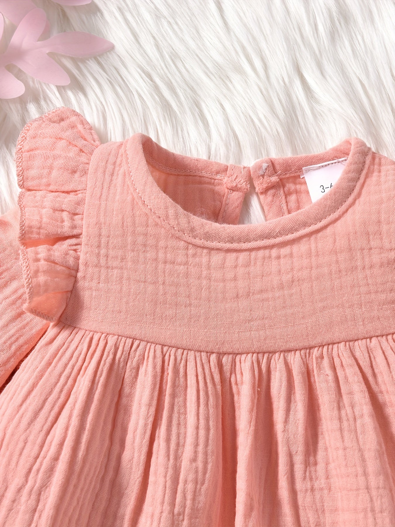 Toddler Baby Girl Floral Ruffle Tunic Dress & Leggings Set
