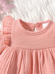 Toddler Baby Girl Floral Ruffle Tunic Dress & Leggings Set