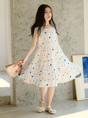 Girl's Geometry Pattern Princess Dress