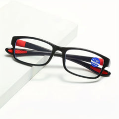 Sports Style Men's High-Def Reading Glasses with Case
