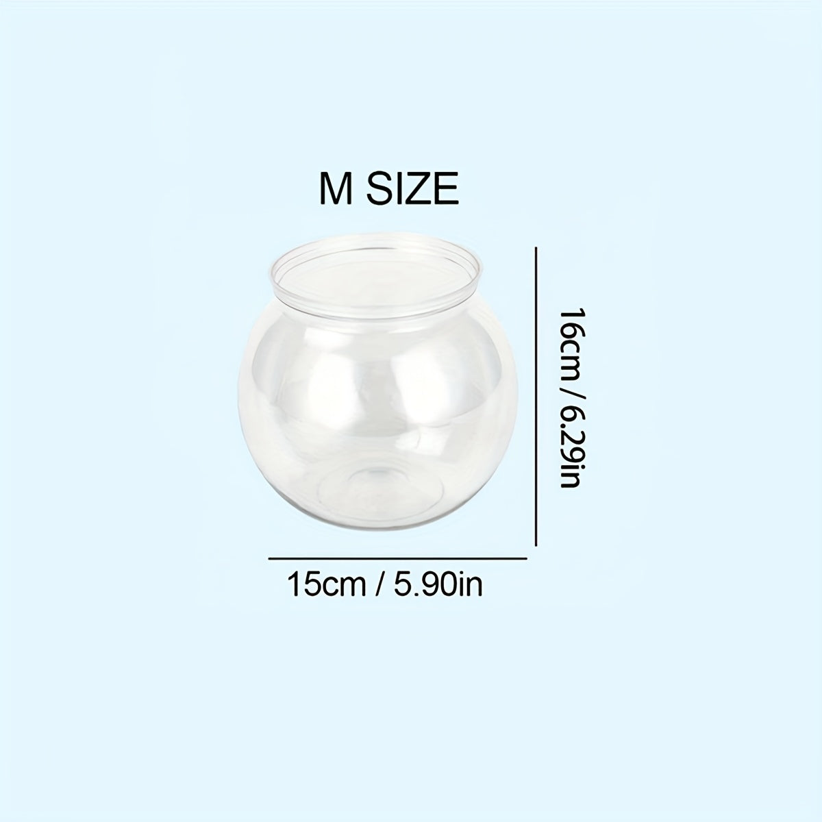 Sturdy & Transparent Round Fish Bowl