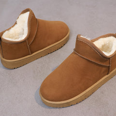 Women's Plush Thermal Snow Boots Anti-slip Wear-resistant Flat O
