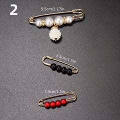 Faux Pearl Brooch Pins Set for Clothing Decoration