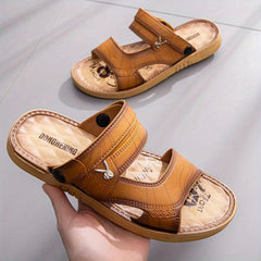 Men's Vintage Slip On Slide Sandals Summer Casual Outdoor Walking Shoes