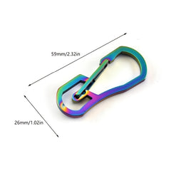 Titanium Carabiner Keychain for Camping and Hiking