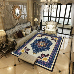 Soft Crystal Velvet Outdoor Rug Cobblestone Non-slip Anti Dirt Carpet