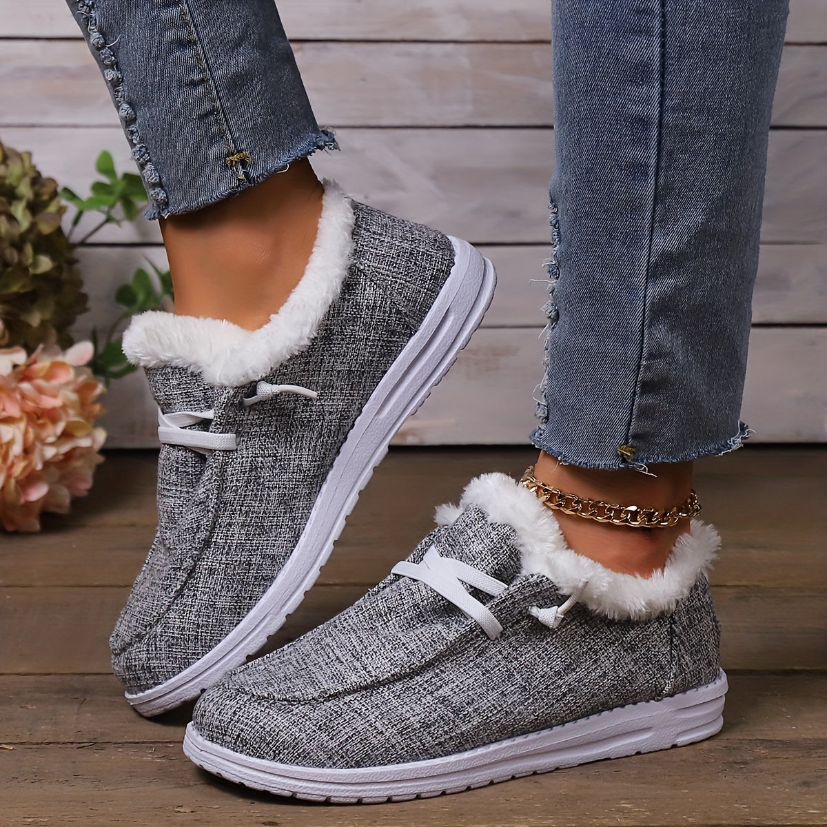 Winter Snow Boots Women's Ankle Boots Non Slip Warm Plush Shoes