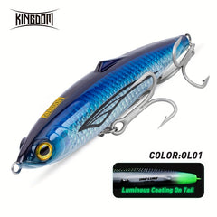 Kingdom Glow Coated Trolling Tuna Fishing Lures 120/150mm