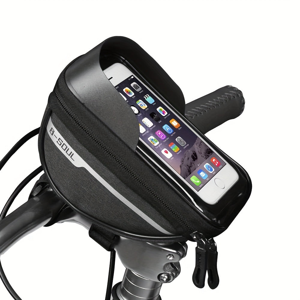 Large Capacity Bike Phone Stand Bag 6-7 inch Touch Screen Waterproof Front Frame
