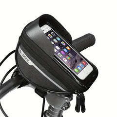 Large Capacity Bike Phone Stand Bag 6-7 inch Touch Screen Waterproof Front Frame