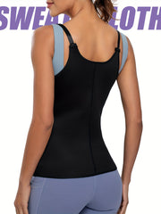 Women's Sleeveless Sauna Suit for Weight Loss and Tummy Control