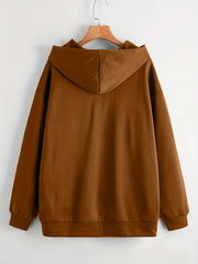 Cloud Graphic Hooded Sports Sweatshirt for Women