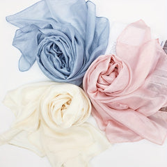 Womens XL Bright Silky Scarf Soft Shawl for Bridal Evening Party