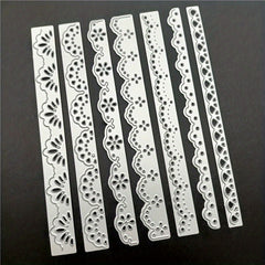 1pc Flower Lace Border Embossing Stencil for DIY Scrapbooking