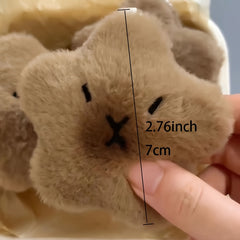 Cute Fluffy Plush Toy Doll Keychain for Bags & Keys