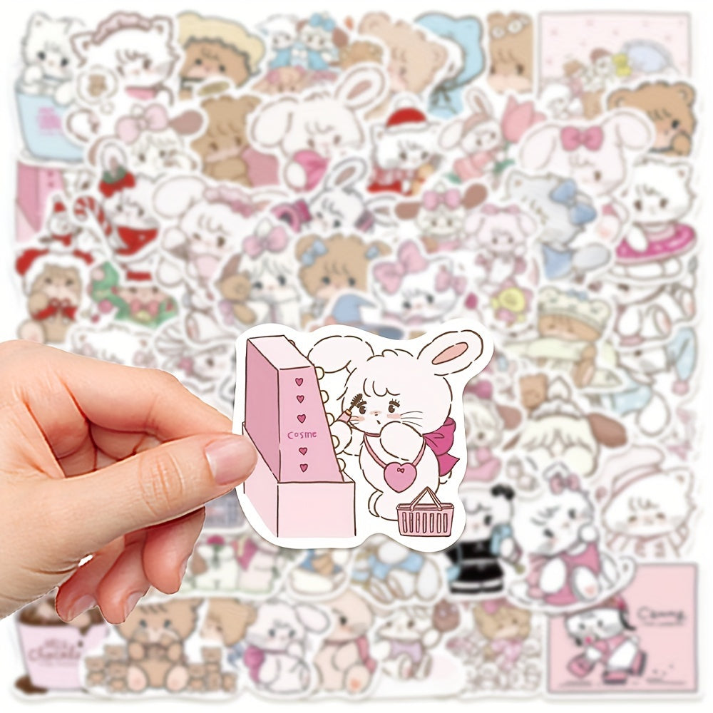 60pcs Animal Graffiti Stickers Waterproof for Notebook, Guitar, Skateboard