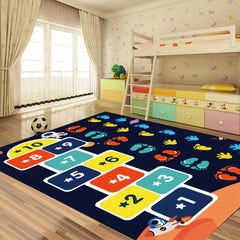 Hop & Count Hopscotch Rug Mat Large Area Rug Car Rug Hopscotch Mat For Kids