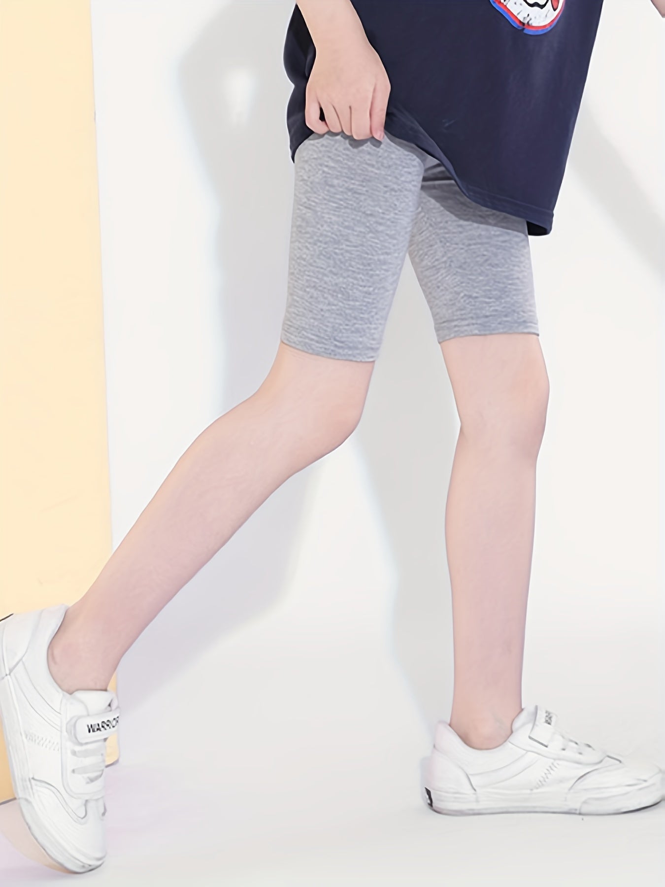 Girls Elastic Waist Safety Shorts Under Skirt Dress Kids Clothes