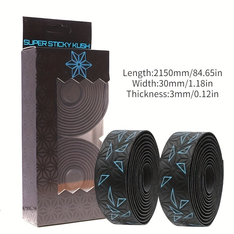 Comfortable Bicycle Handlebar Tape PU EVA Shock Absorption Non slip