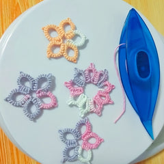 DIY Woven Thread Large Plastic Hook Flower Lace Tool