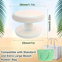 4pcs Plastic Beach Bag Buttons Shoulder Strap Replacement