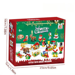 Christmas Building Blocks Transformable Shapes DIY Educational Toy