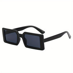 Rectangle Frame Sunglasses Y2K Mod Jelly Glasses UV400