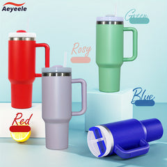 Aeyeele 40oz Stainless Steel Double Wall Tumbler With Lid - Portable Water Cup