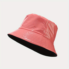 Reversible Waterproof Sun Hat Unisex Bucket Hat for Sun Protection