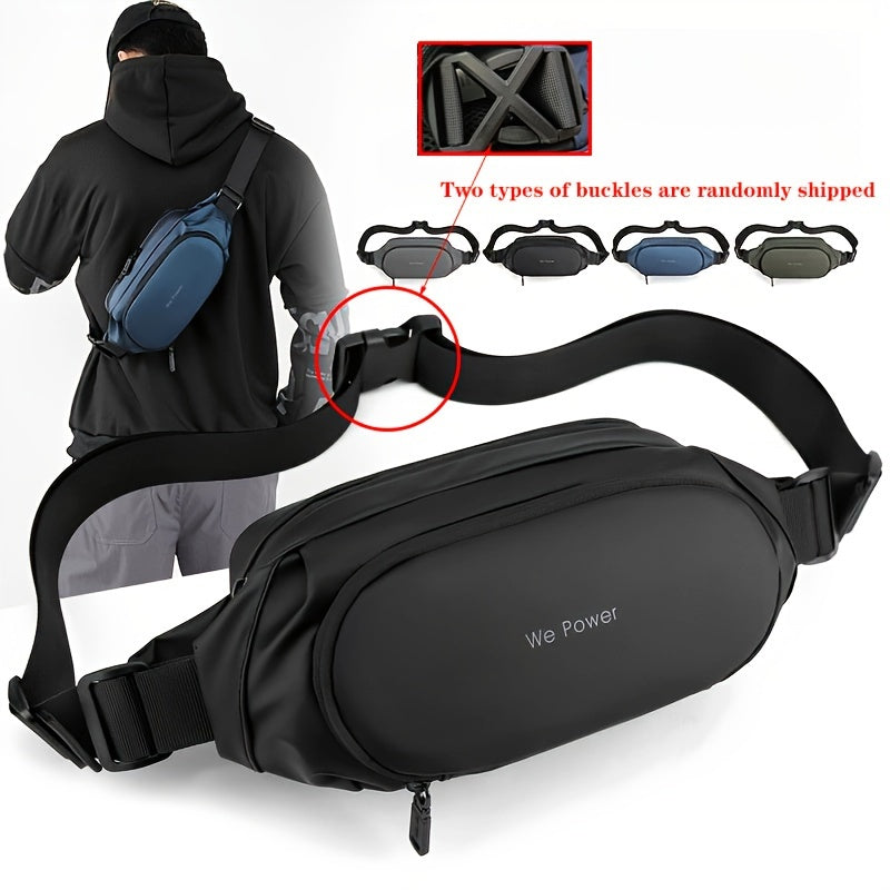 Men's Waist Bag Chest Bag for Outdoor Sports Running Cycling Camping
