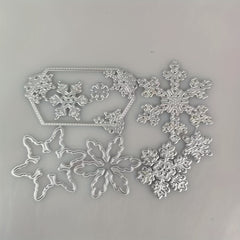 Christmas Snowflakes Metal Cutting Dies And Stamp Set