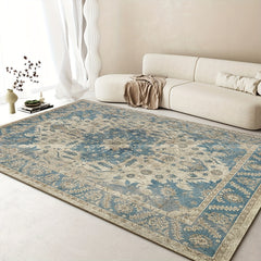 Vintage Nordic Bohemian Living Room Carpet Sofa Coffee Table Washable Entry Rug