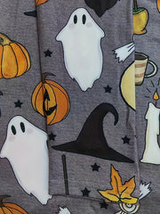Halloween Cardigan Women's Graphic Print Open Front Cardigan