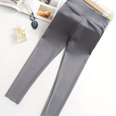 Girls Athletic Yoga Leggings High Waist Tight Slim Pants