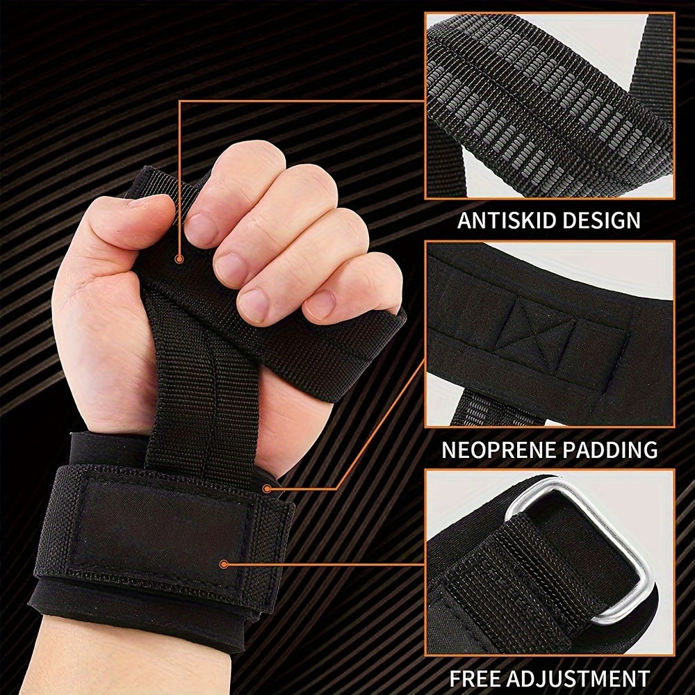 Fitness Wrist Band Pull up Grip Belt Palm Protection Straps