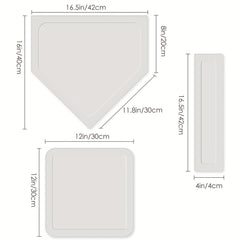 5pcs Baseball Bases Set Softball Rubber Base