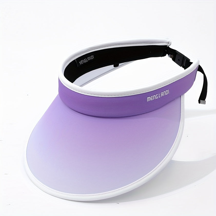 Girls Gradient Top Visor Hat UV Protective Sport Cap For Kids
