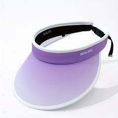 Girls Gradient Top Visor Hat UV Protective Sport Cap For Kids