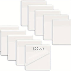 500 Sheets Transparent Sticky Notes 10 Sets Multiple Colors