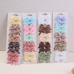 10pcs Cute Bow Hair Clips for Baby Girls